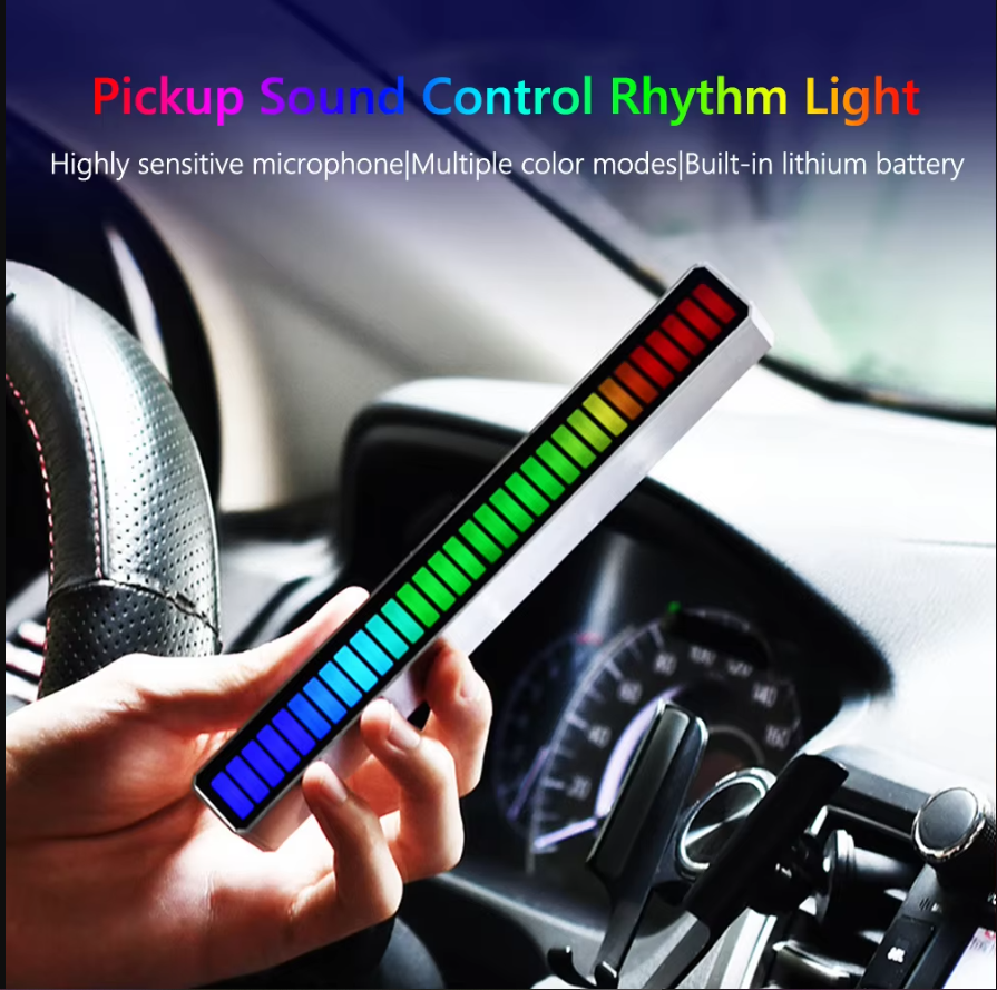 Music Levels Lights - Music Sync RGB LED Light Bar – Bluetooth Sound Reactive Ambient Lamp