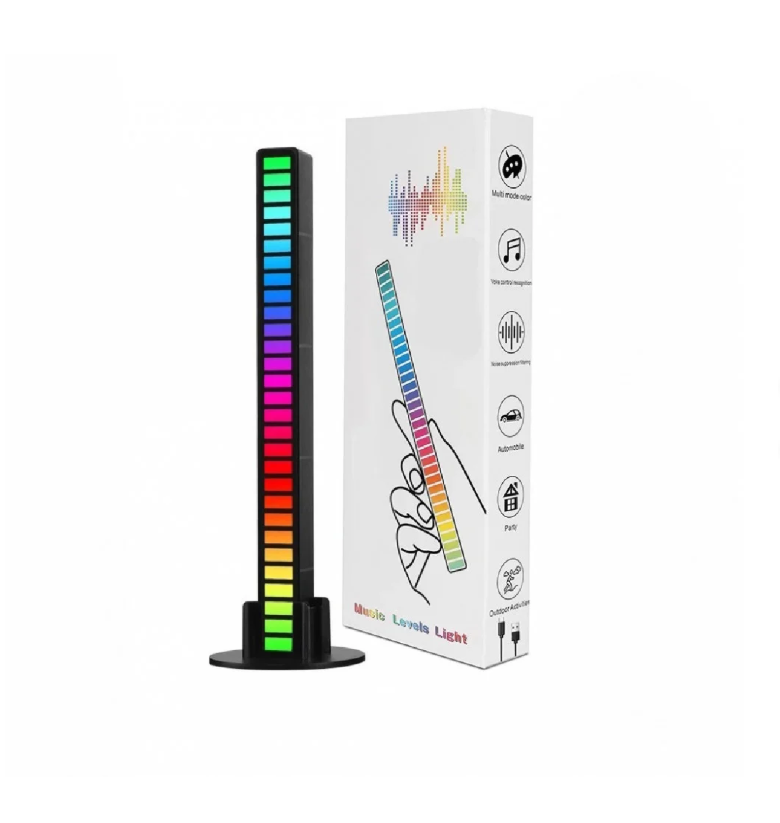 Music Levels Lights - Music Sync RGB LED Light Bar – Bluetooth Sound Reactive Ambient Lamp