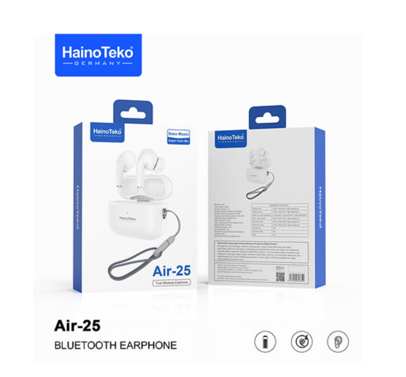 Tone Sphere EarPods Air-25 by HainoTekoGermany – ANC 9 Bluetooth Earphones with Active Noise Cancellation